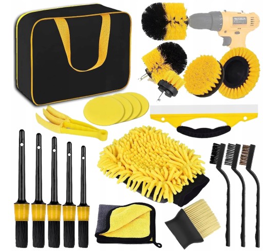 НАБОР СРЕДСТВ ДЛЯ ЧИСТКИ АВТОМОБИЛЯ 22 ПРЕДМЕТА ***ПРЕДЛОЖЕНИЕ***