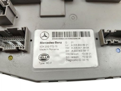 module control unit SAM MERCEDES C W205 A2059006921 A2059013904 A2229025811
