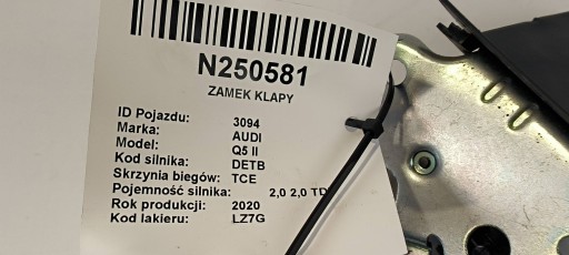 lock bonnet 80A827506A AUDI Q5 II FY