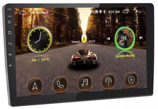 Радио 2 DIN 10 дюймов GPS Android BT WiFi USB 16GB