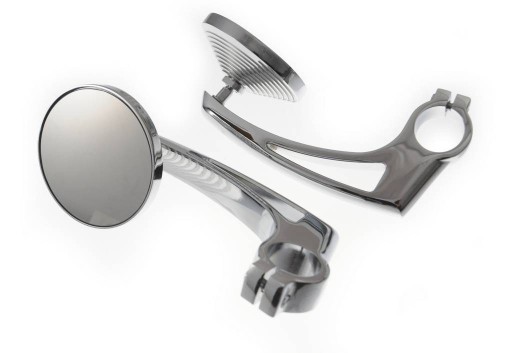 91-893 - КРУГЛІ ДЗЕРКАЛА З КРИШКОЮ НА КЕРМО 22 ММ 1 ДЮЙМ