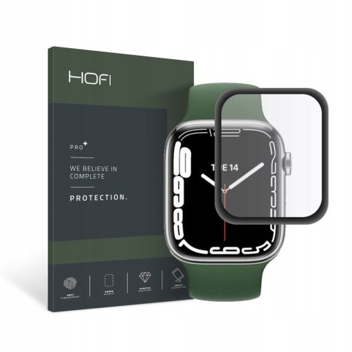Hybridné sklo Hofi Hybrid Pro+ Apple Watch 7/8 41mm Black