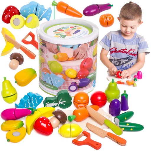 Дерев'яні овочі та фрукти для нарізки Доріс