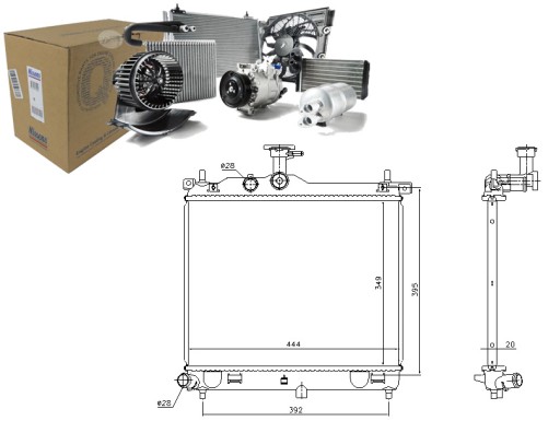 86215335 - Nis67610 радіатор двигуна hyundai i10 1.1/1.1d 01