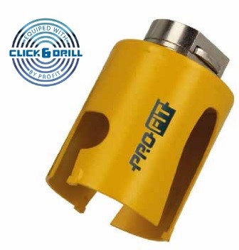 Универсальная кольцевая пила Click&Drill 133 мм