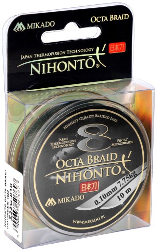 Mikado Nihonto Octa Braid Green 0,5 мм х 10 м