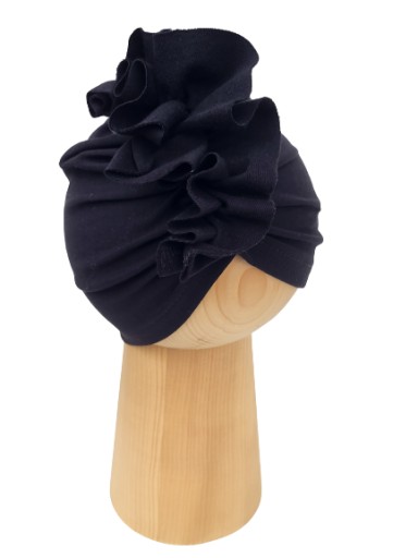 Czapka Turban Czarna 52-55cm Polski Produkt