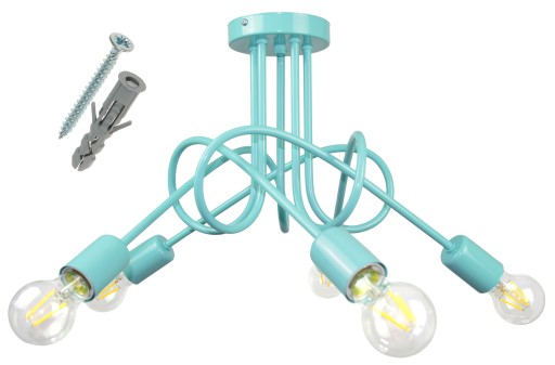 Стельовий світильник Moderno E27 бірюзовий
