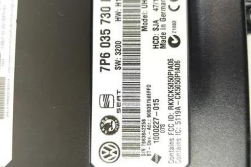 Bluetooth модуль vw tiguan (5n_) 7p6035730l 2.0l дизель 103kw 2014р.