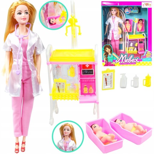 Лялька лікар педіатр малюки статоскоп + аксесуари