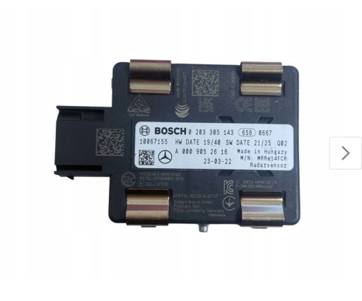 Модуль контролера датчика радара mercedes a0009052616