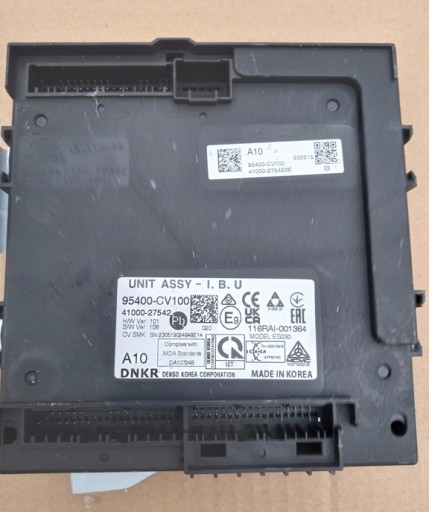 Модуль контролера kia ev6 ibu 95400-cv400