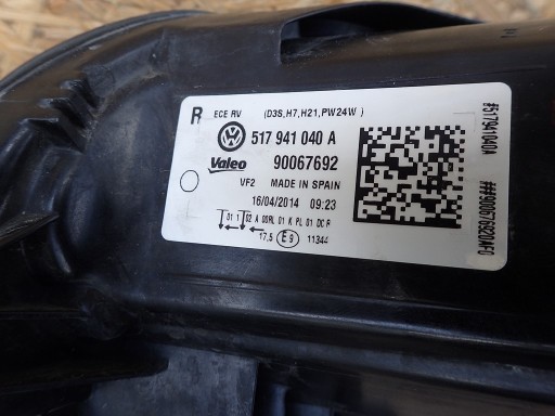 light right XENON VW GOLF SPORTSVAN 517941040A