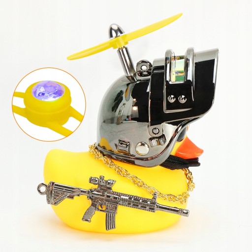 Мода желтая утка с автомобиль стробоскоп