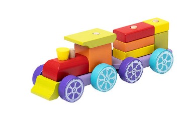 Дерев'яний блок-поїзд Cubika LP-5