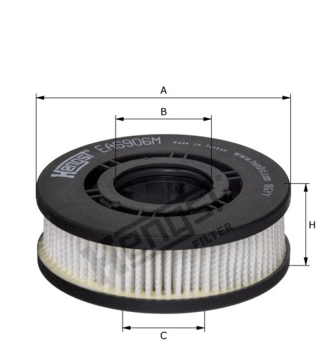Картридж сепаратора масляного туману Hengst EAS906M