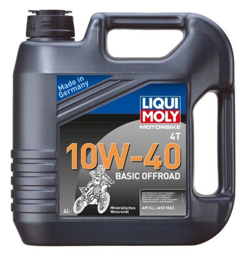 Масло моторное 4Т LIQUI MOLY OFF ROAD BASIC 10W40 4л, API SL JASO MA-2