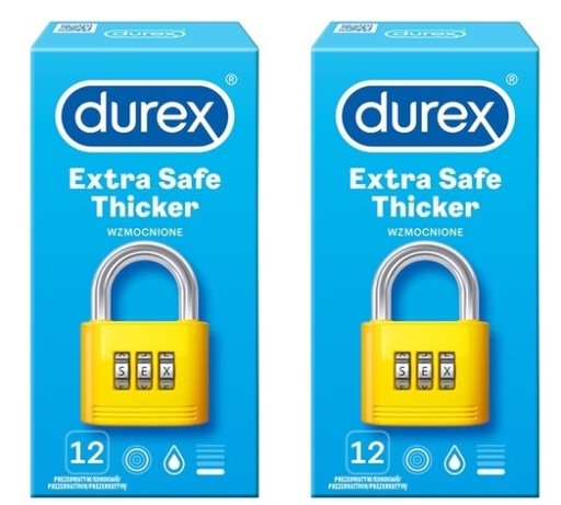 Kondómy Durex Extra Safe Thicker 24 ks.