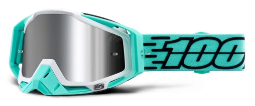 Окуляри 100% RACECRAFT PLUS ( + ) FASTO Injected Silver Flash Mirror