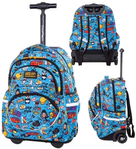 Рюкзак шкільний багатокамерний CoolPack Shades of red, Shades of blue, Shades of gray і silver, Multicolored 27 л