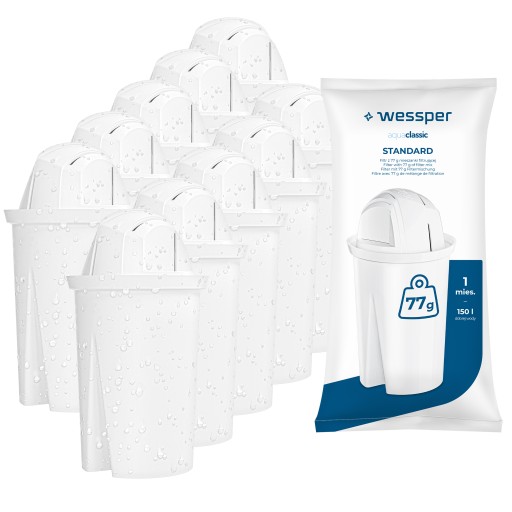 Filtr do wody Wessper aquaclassic STANDARD do dzbanek filtrujący - 10 sztuk