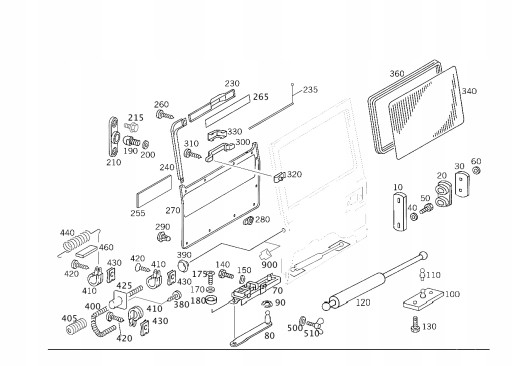 A4637401057 - Стекло заднее заднее MERCEDES G Class W463