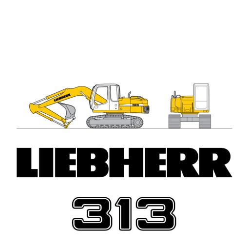Набір наклейок LIEBHERR R 313 високої якості