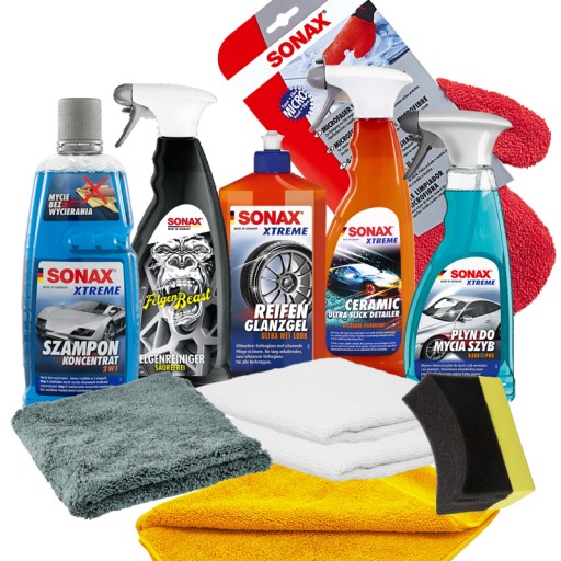 SONAX XTREME НАБІР ДОДАТКОВОЇ АВТОМОБІЛЬНОЇ КОСМЕТИКИ