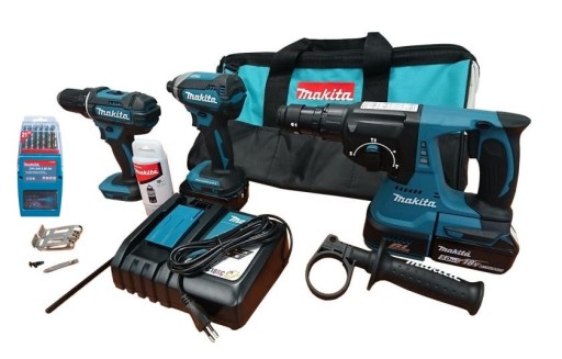 MAKITA комбінований комплект 18V DLX3089T 2X5, 0AH сумка