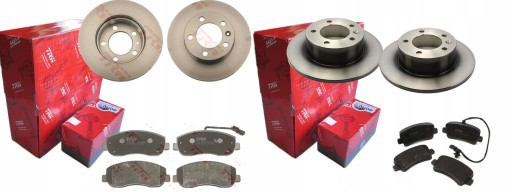 ДИСКИ КОЛОДКИ TRW ПЕРЕДНЯЯ ЗАДНЯЯ RENAULT MASTER III