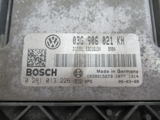 computer control unit 03G906021KH 1.9 TDI VW GOLF V 5