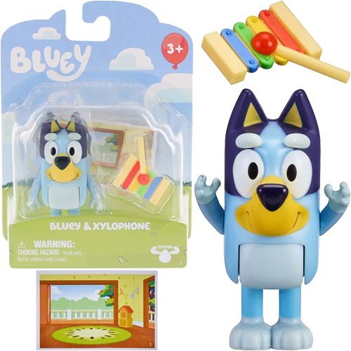 BLUEY FIGÚRKA PSÍK CIMBAL BLUE S XYLOFÓNOM