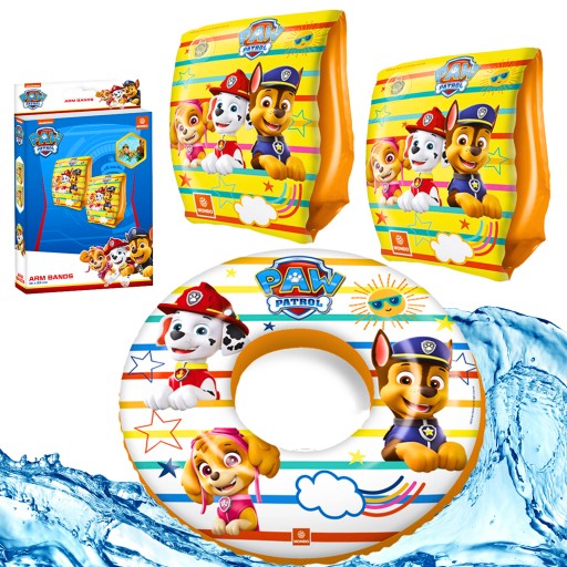 НАБІР PAW PATROL ДЛЯ НАВЧАННЯ ПЛАВАННЯ, РУКАВИ + КОЛЕСО