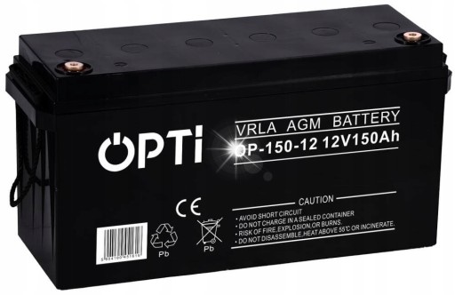 Акумулятор 12v 150ah vrla необслуговуваний volt polska opti agm amg ups solar