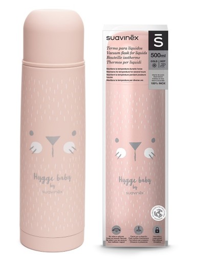 Термос Suavinex для напоїв 0,5 л, рожевий