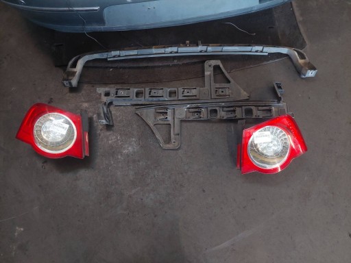 complete rear part VOLKSWAGEN PASSAT B6 LA7T trunk door boot bumper rear part lights