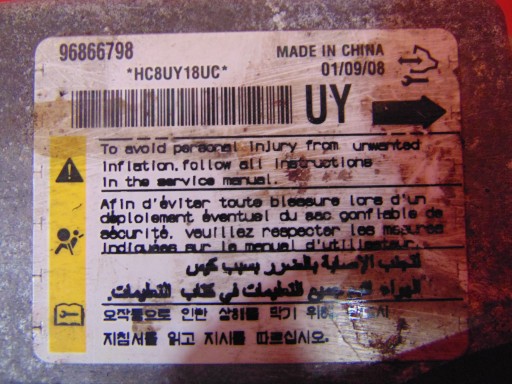 CHEVROLET CAPTIVA LT and 06- SENSOR module airbag