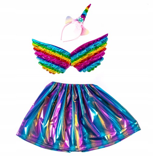 КАРНАВАЛЬНИЙ НАРЯД ЄДИНОРОГА, ПОВ'ЯЗКА, СПІДНИЦЯ, КРИЛА