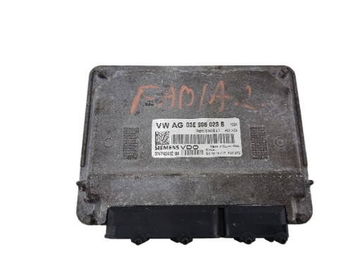 SKODA FABIA II ROOMSTER and 1.2 control unit of the engine 03E906023B