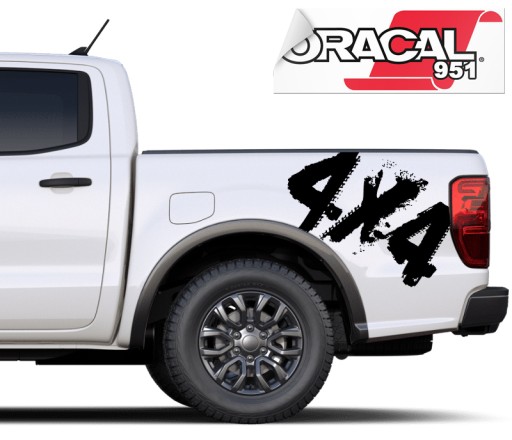 Наклейка для авто JEEP 4x4 OFF ROAD 94x58cm велика