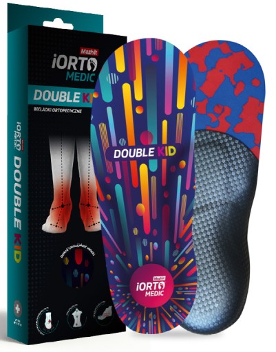 Устілки Mazbit DOUBLE KID 35 розмір вальгусні різнокольорові