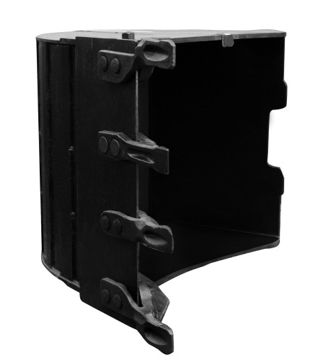 CAT600-345 - ЛОЖКА CAT 60 СМ РАССТОЯНИЕ 345 ММ С ЗУБАМИ