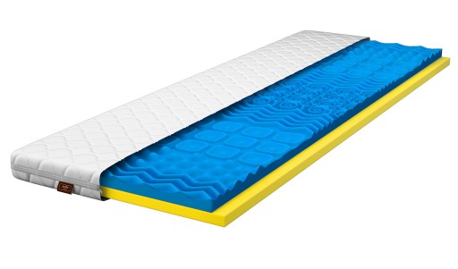 Materac 180x190 nawierzchniowy masujący Topper Visco nakładka 8 cm