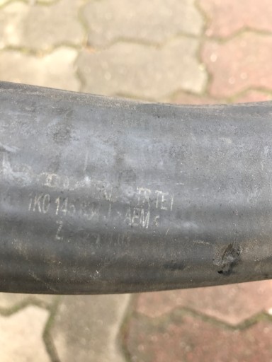pipe hose of the intercooler VW SKODA AUDI 1K0145834J