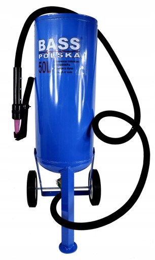 Мобильный сифонный пескоструйный аппарат 50л 2X сопло маска