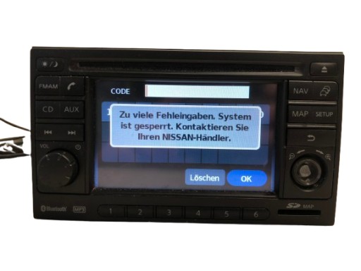 RADIO CD NISSAN QASHQAI+2 25915BH20C