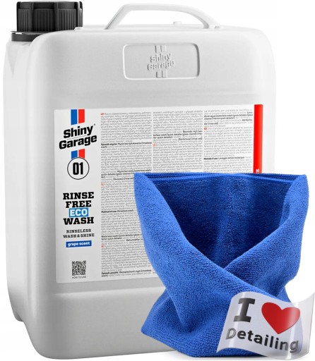 SHINY GARAGE RINSE FREE ECO WASH ШАМПУНЬ БЕЗВОДНЫЙ 5000 МЛ