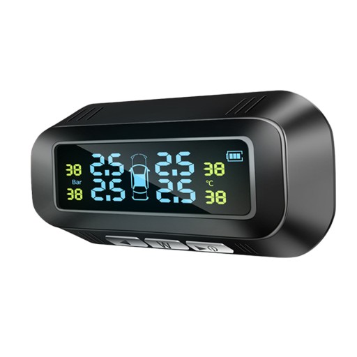 4X TPMS солнечные ЖК-датчики давления в шинах