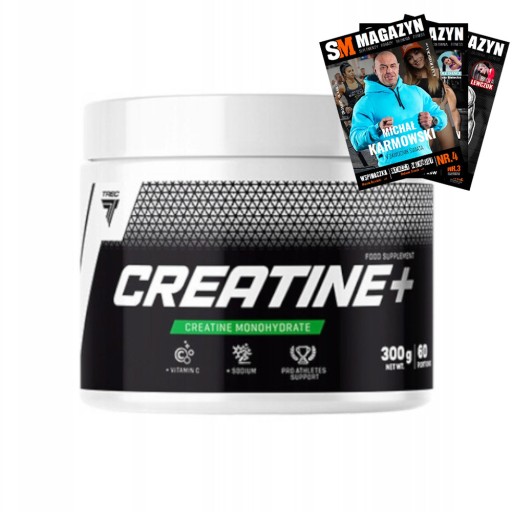 TREC CREATINE MONOHYDRÁT KREATÍNU SILA SVALOVÁ HMOTA 300 g