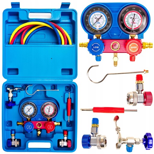 ТЕСТЕР ЗАПОВНЕННЯ МАНОМЕТРА КОНДИЦІОНЕРУ ПОВІТРЯ МАНОМЕТРА АЗОТ ВОДЕНЬ R134 A